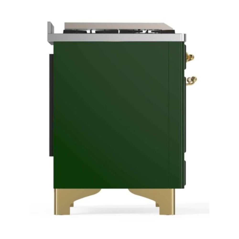 ILVE_UM12FDNS3EGGLP_Majestic_II_48"_Dual_Fuel_Range_Left_Angle