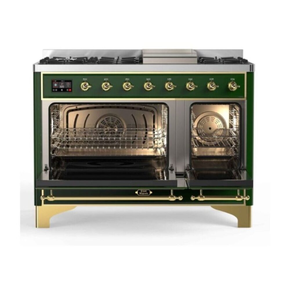 ILVE_UM12FDNS3EGG_Majestic_II_48"_Dual_Fuel_Range_Top_Angle