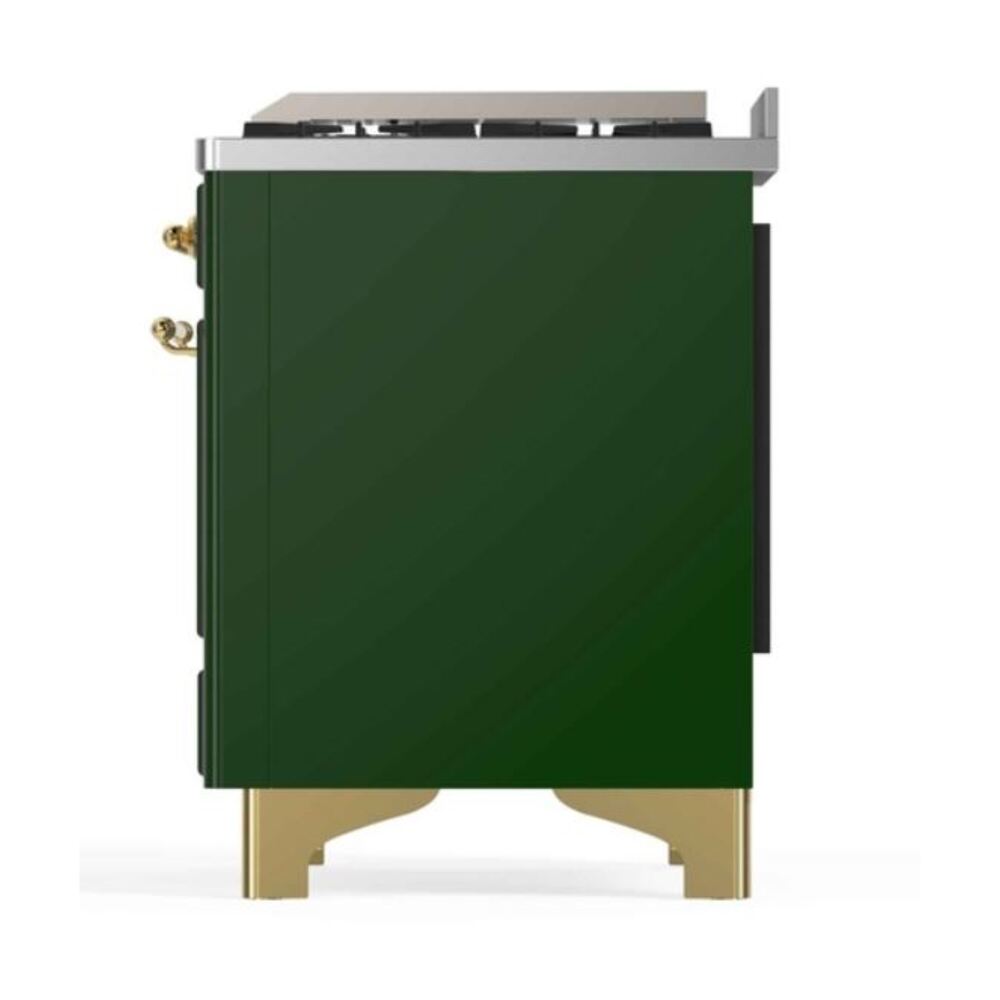 ILVE_UM12FDNS3EGG_Majestic_II_48"_Dual_Fuel_Range_Right_Angle
