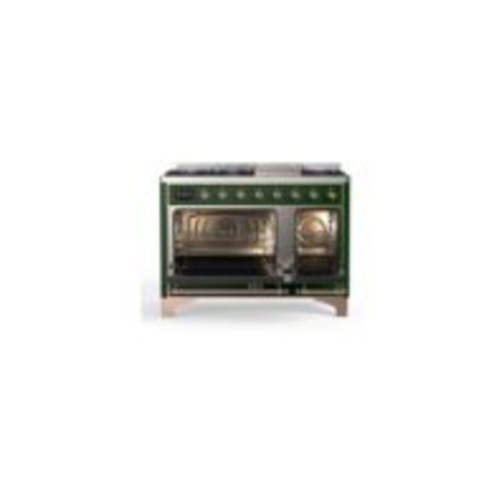 ILVE_UM12FDNS3EGPLP_Majestic_II_48"_Dual_Fuel_Range_Top_Angle