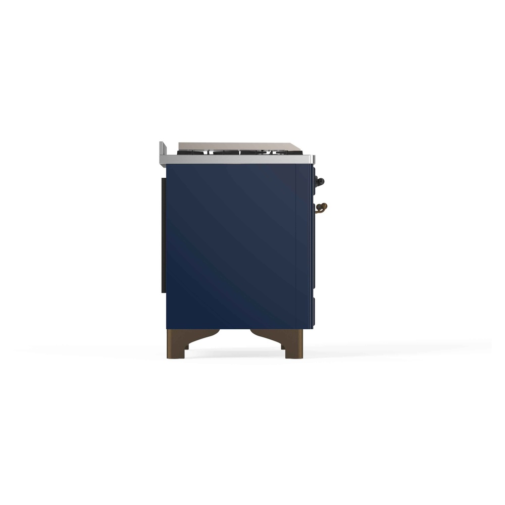 ILVE_UM12FDNS3MBBLP_Majestic_II_48"_Dual_Fuel_Range_Left_Angle