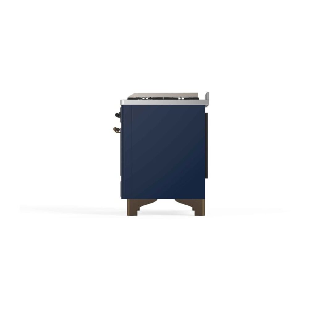 ILVE_UM12FDNS3MBBLP_Majestic_II_48"_Dual_Fuel_Range_Right_Angle