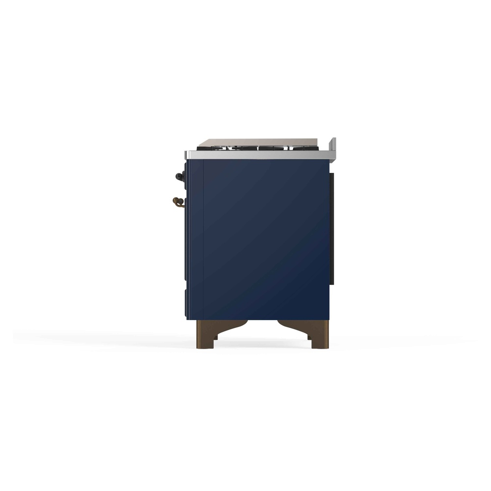 ILVE_UM12FDNS3MBBLP_Majestic_II_48"_Dual_Fuel_Range_Right_Angle