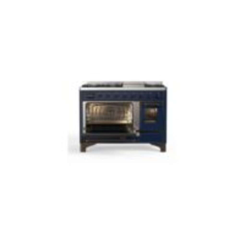 ILVE UM12F Majestic II 48 inch Dual Fuel Range with 8 Burners, Griddle