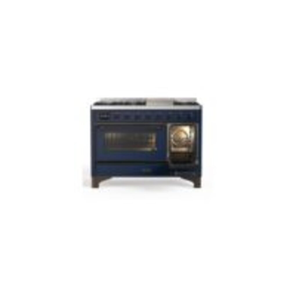ILVE UM12F Majestic II 48 inch Dual Fuel Range with 8 Burners, Griddle