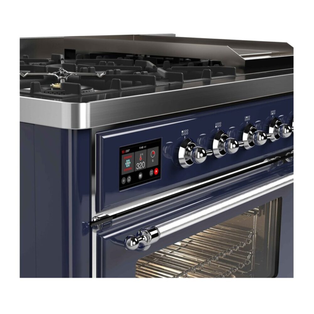 ILVE_UM12FDNS3MBCLP_Majestic_II_48"_Dual_Fuel_Range_front