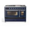 ILVE UM12F Majestic II 48 inch Dual Fuel Range with 8 Burners, Griddle