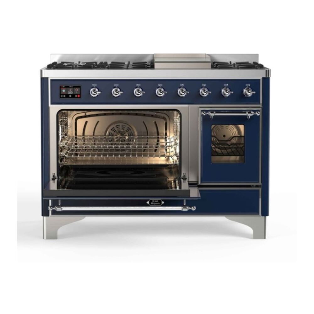 ILVE_UM12FDNS3MBC_Majestic_II_48"_Dual_Fuel_Range_left_oven