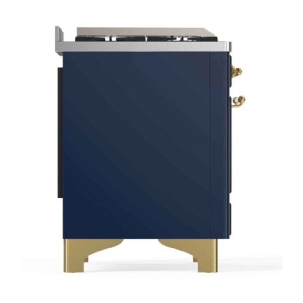 ILVE_UM12FDNS3MBGLP_Majestic_II_48"_Dual_Fuel_Range_Left_Angle