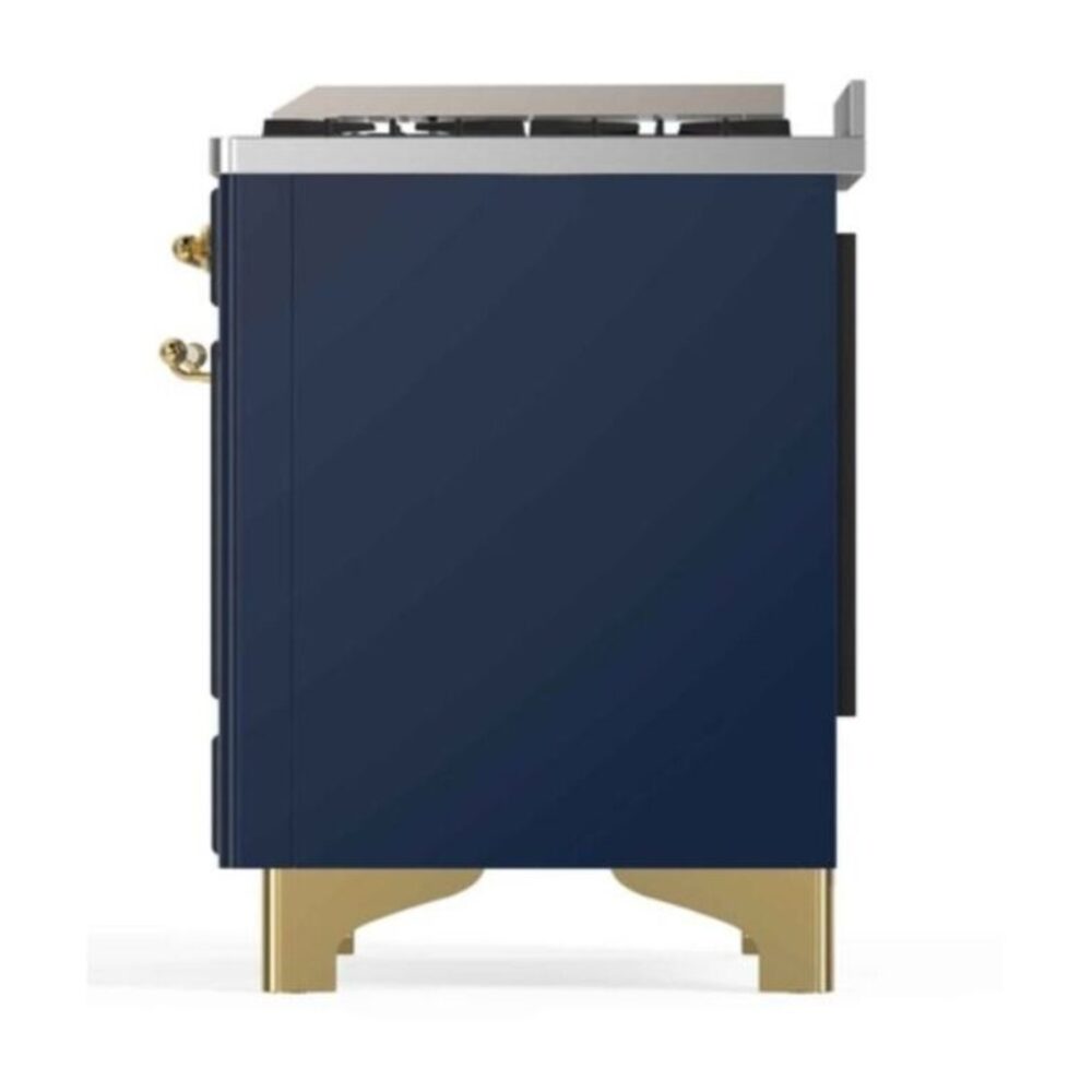 ILVE_UM12FDNS3MBGLP_Majestic_II_48"_Dual_Fuel_Range_Right_Angle