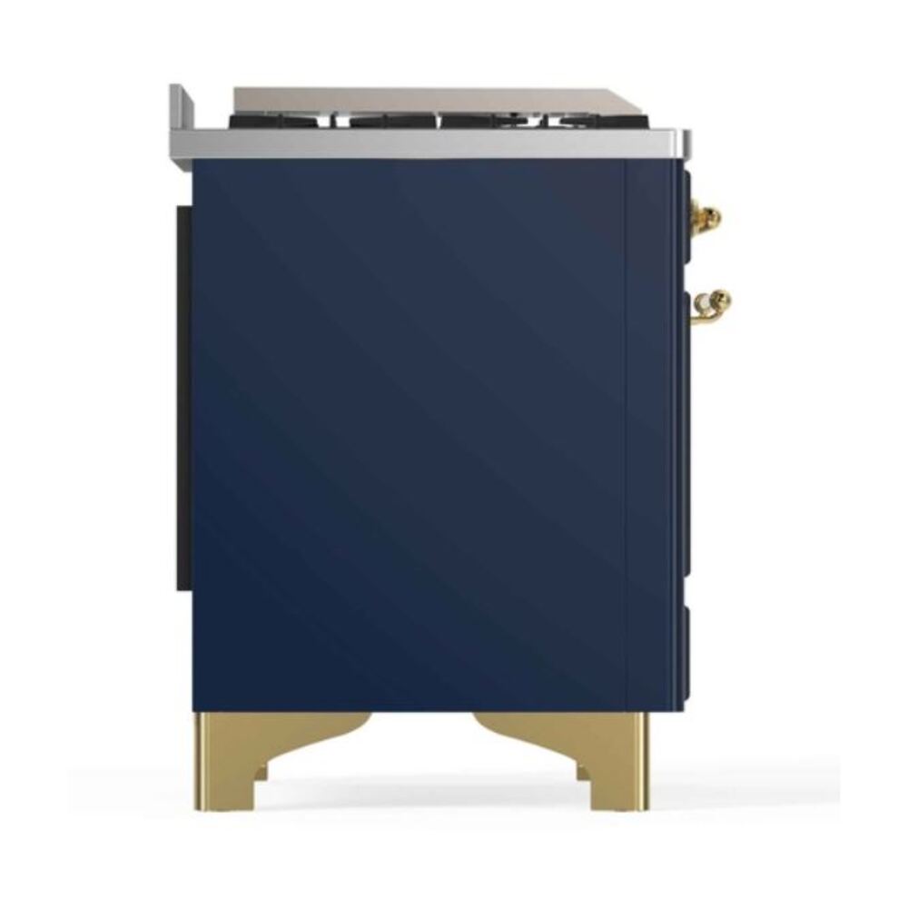 ILVE_UM12FDNS3MBG_Majestic_II_48"_Dual_Fuel_Range_Left_Angle