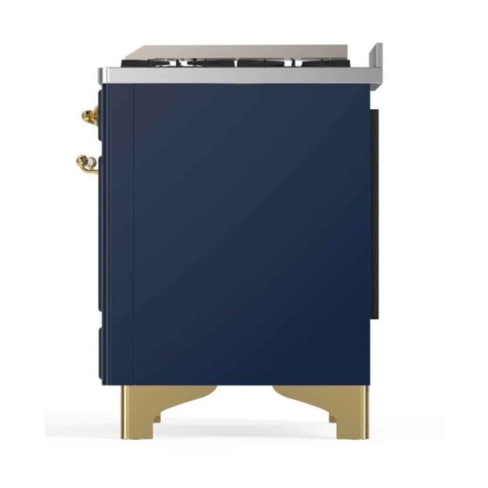 ILVE_UM12FDNS3MBG_Majestic_II_48"_Dual_Fuel_Range_Right_Angle