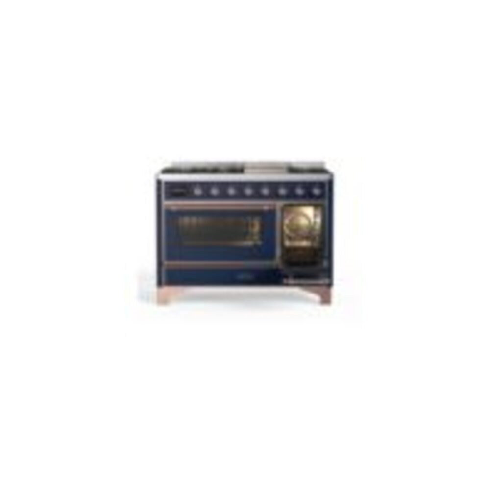 ILVE UM12F Majestic II 48 inch Dual Fuel Range with 8 Burners, Griddle
