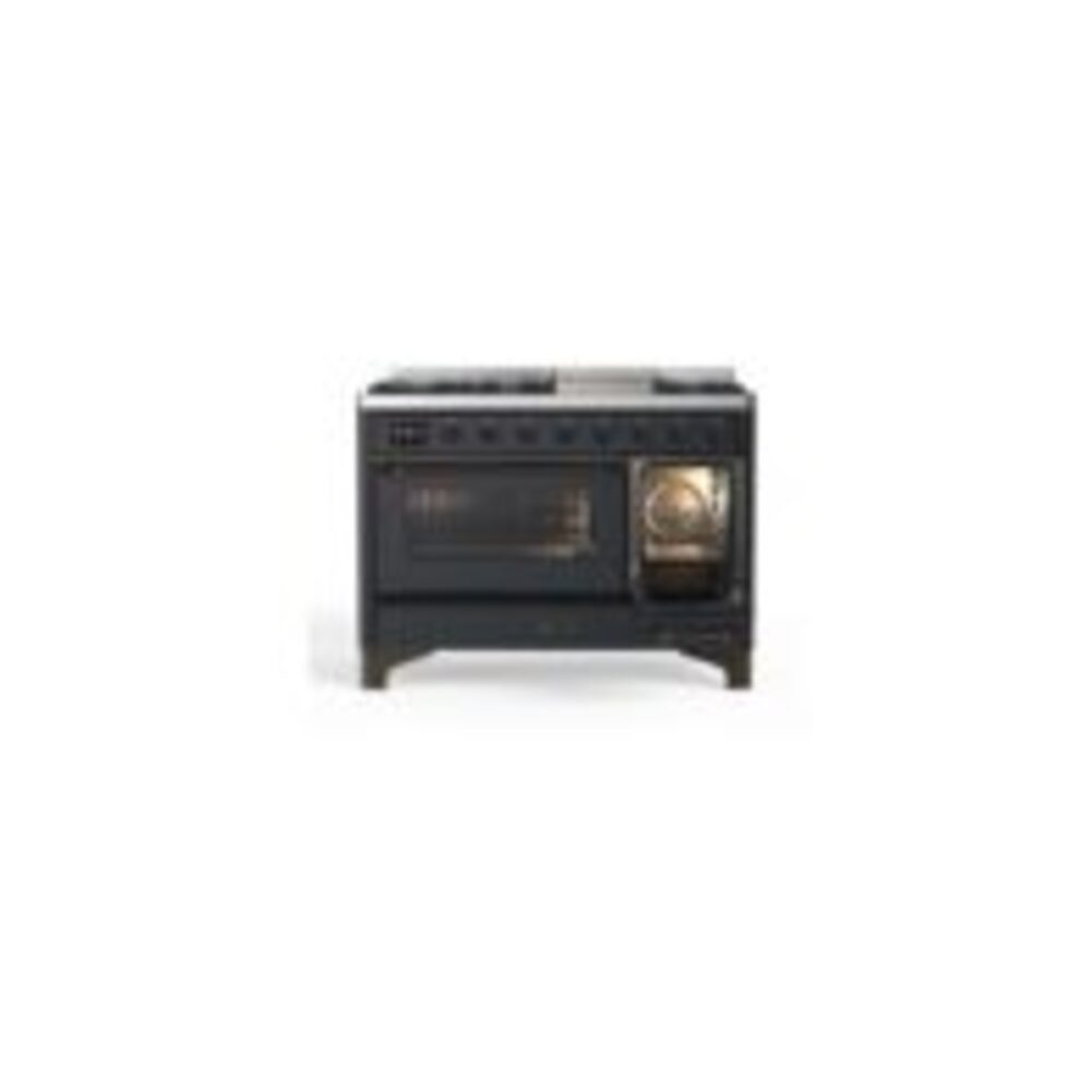 ILVE UM12F Majestic II 48 inch Dual Fuel Range with 8 Burners, Griddle