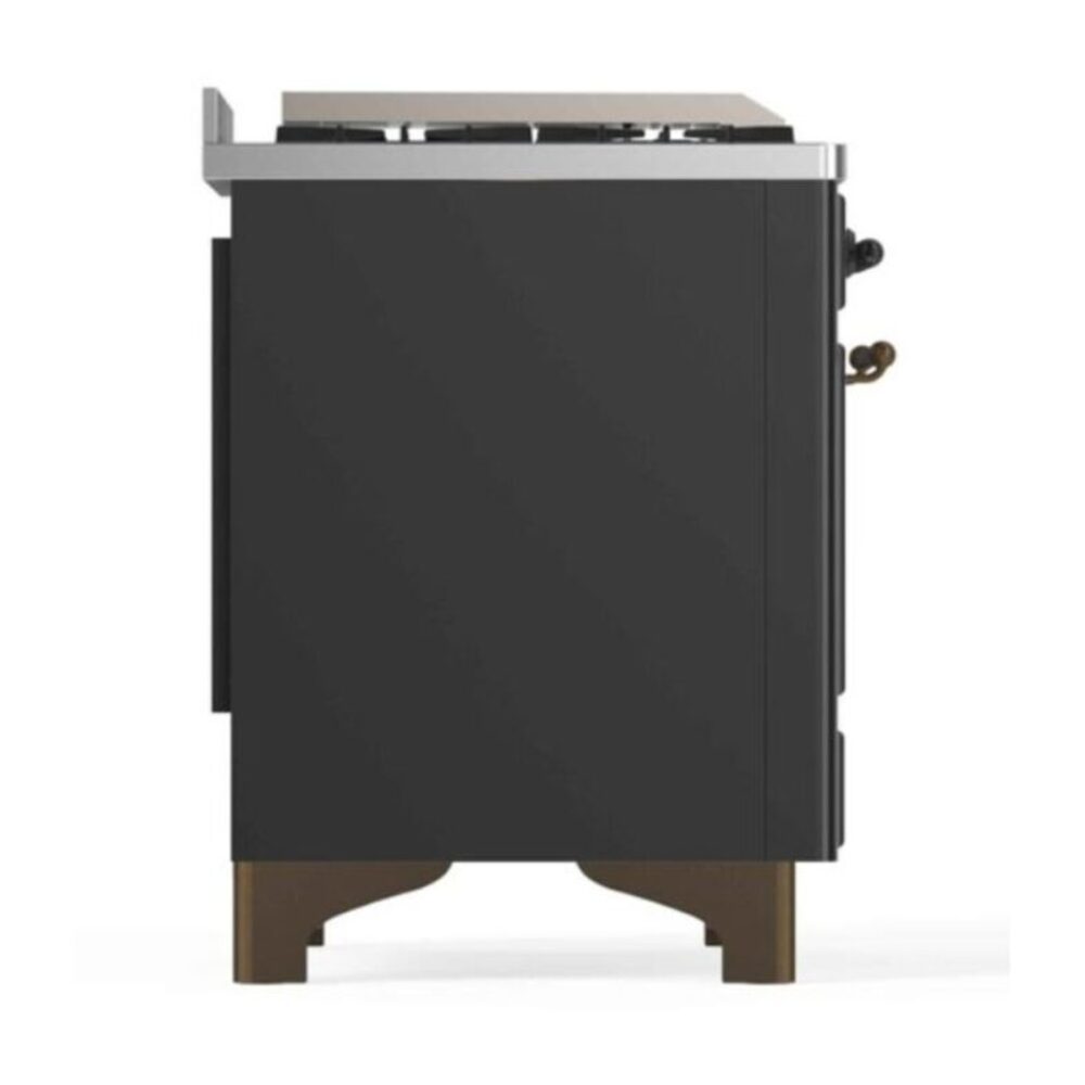 ILVE_UM12FDNS3MGBLP_Majestic_II_48"_Dual_Fuel_Range_Left_Angle