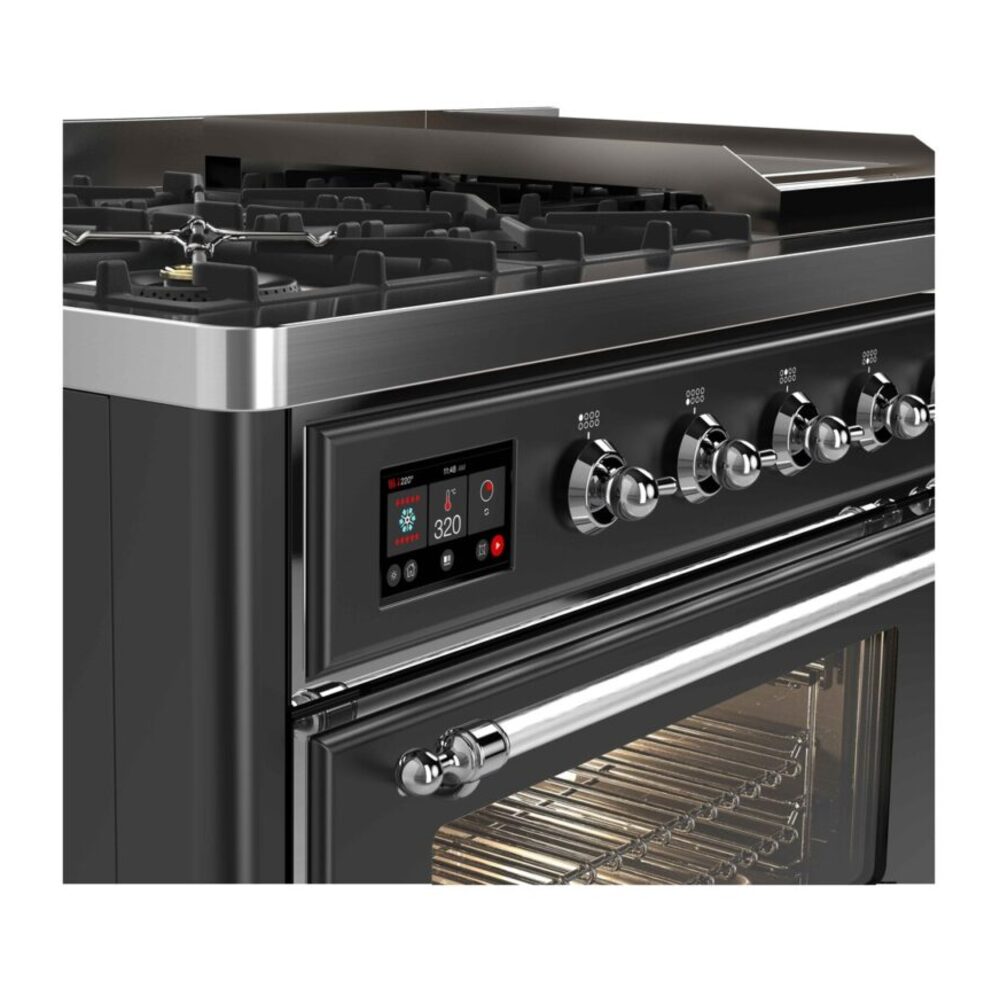 ILVE_UM12FDNS3MGCLP_Majestic_II_48"_Dual_Fuel_Range_Top_Angle