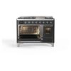 ILVE_UM12FDNS3MGCLP_Majestic_II_48"_Dual_Fuel_Range_left_oven