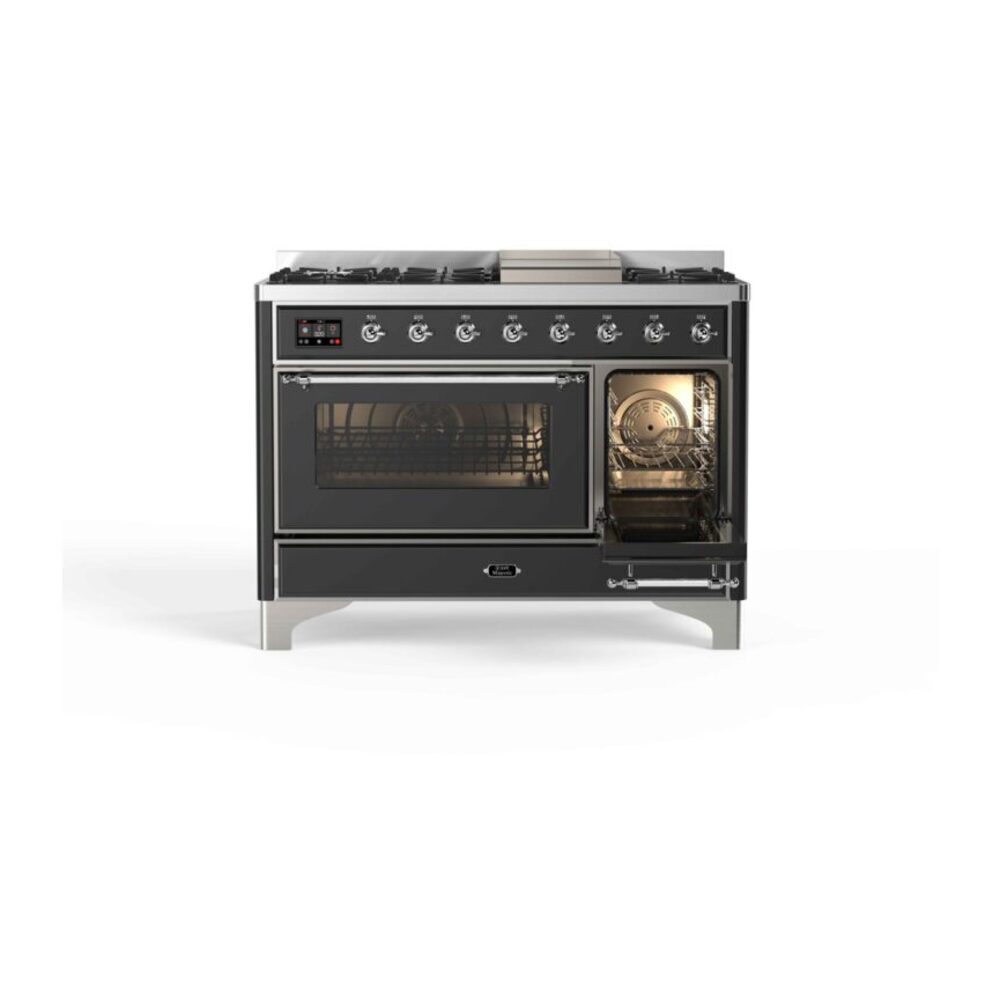 ILVE_UM12FDNS3MGCLP_Majestic_II_48"_Dual_Fuel_Range_right_oven
