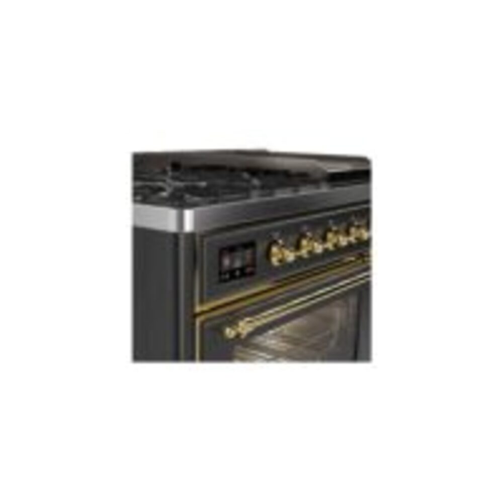ILVE_UM12FDNS3MGG_Majestic_II_48"_Dual_Fuel_Range_Top_Angle