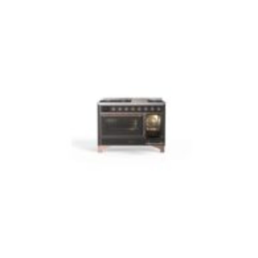 ILVE UM12F Majestic II 48 inch Dual Fuel Range with 8 Burners, Griddle