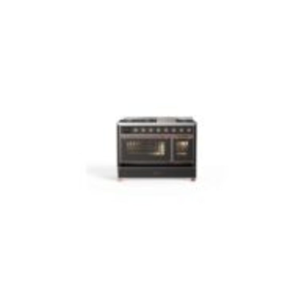 ILVE UM12F Majestic II 48 inch Dual Fuel Range with 8 Burners, Griddle