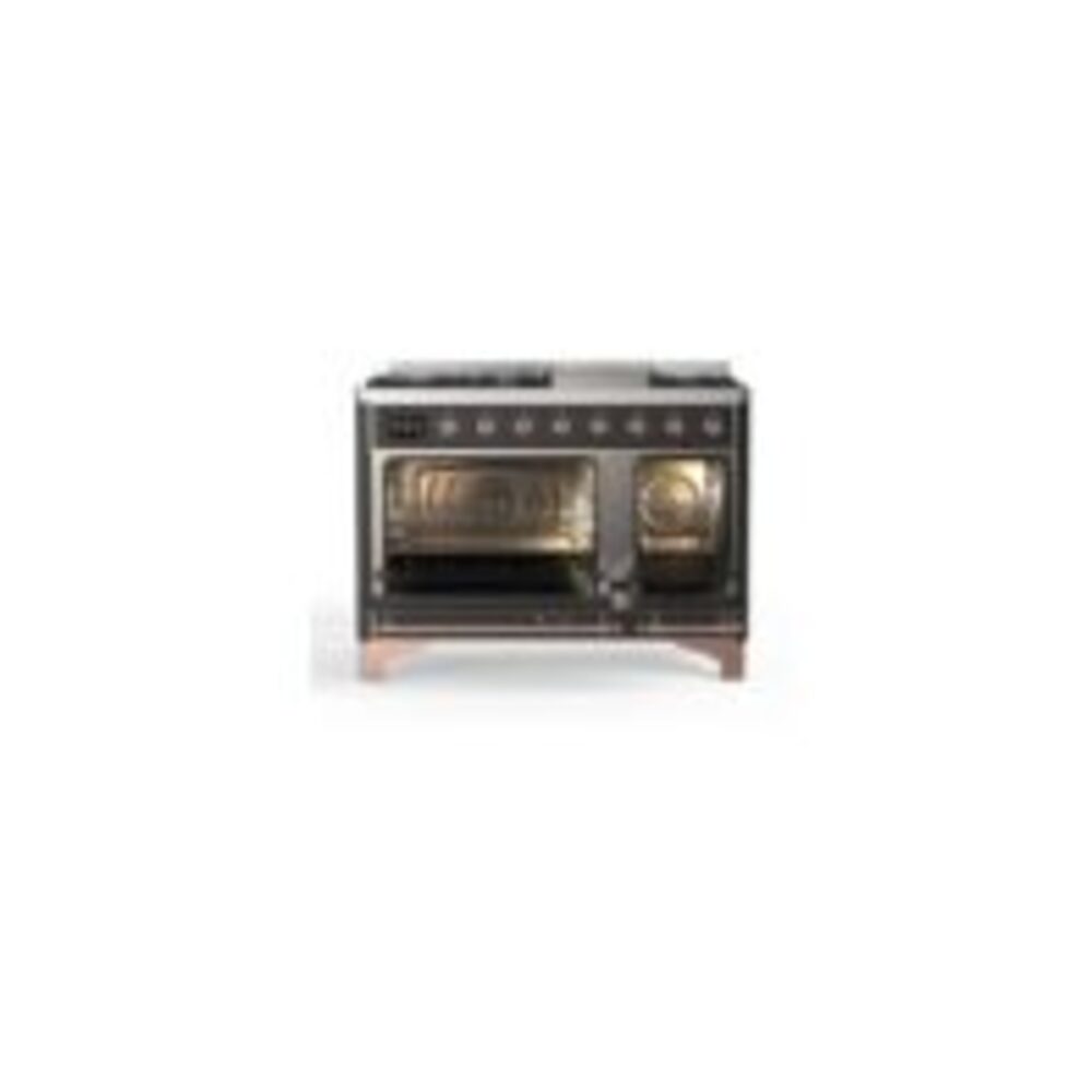 ILVE_UM12FDNS3MGPLP_Majestic_II_48"_Dual_Fuel_Range_Top_Angle