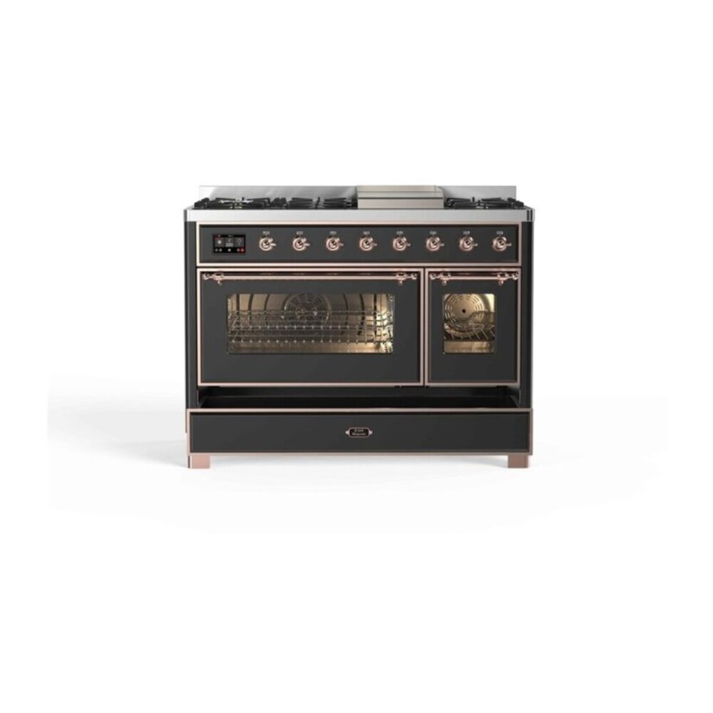 ILVE UM12F Majestic II 48 inch Dual Fuel Range with 8 Burners, Griddle