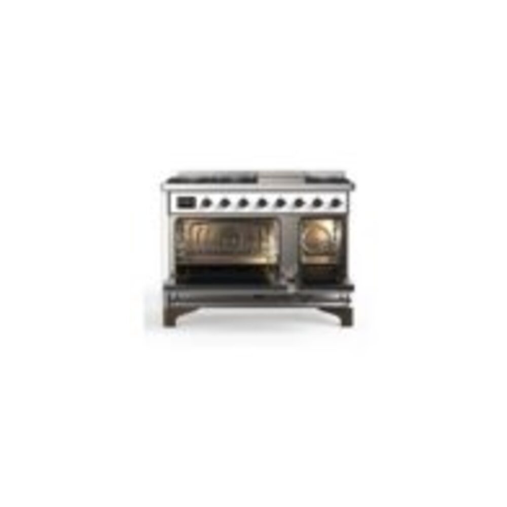ILVE_UM12FDNS3RABLP_Majestic_II_48"_Dual_Fuel_Range_Top_Angle