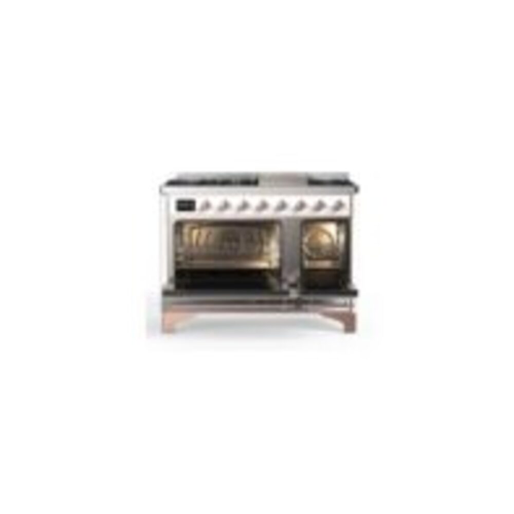 ILVE UM12F Majestic II 48 inch Dual Fuel Range with 8 Burners, Griddle