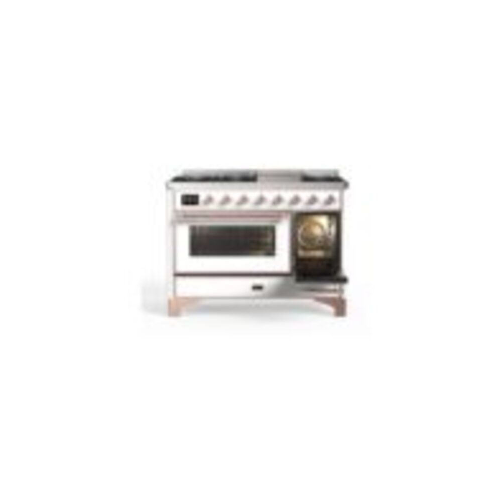 ILVE UM12F Majestic II 48 inch Dual Fuel Range with 8 Burners, Griddle