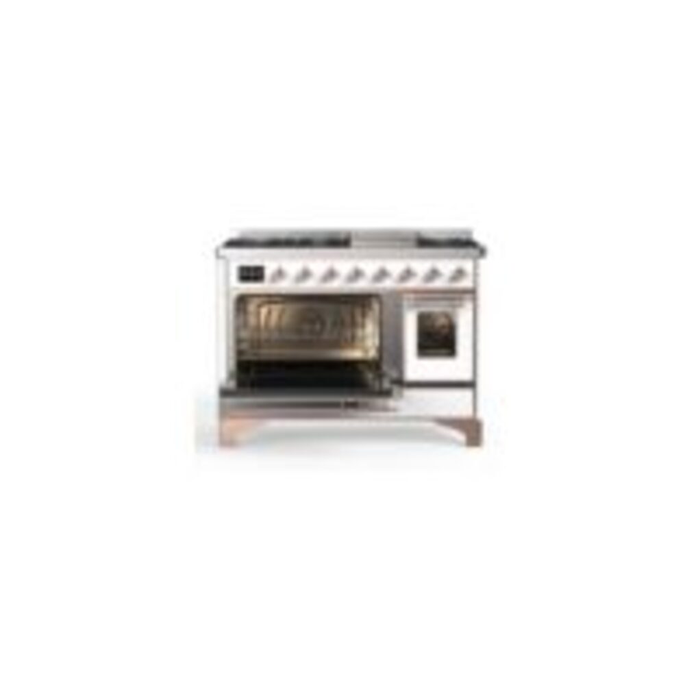 ILVE UM12F Majestic II 48 inch Dual Fuel Range with 8 Burners, Griddle