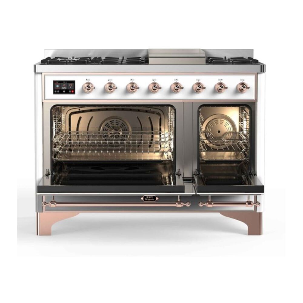 ILVE_UM12FDNS3RAP_Majestic_II_48"_Dual_Fuel_Range_Top_Angle