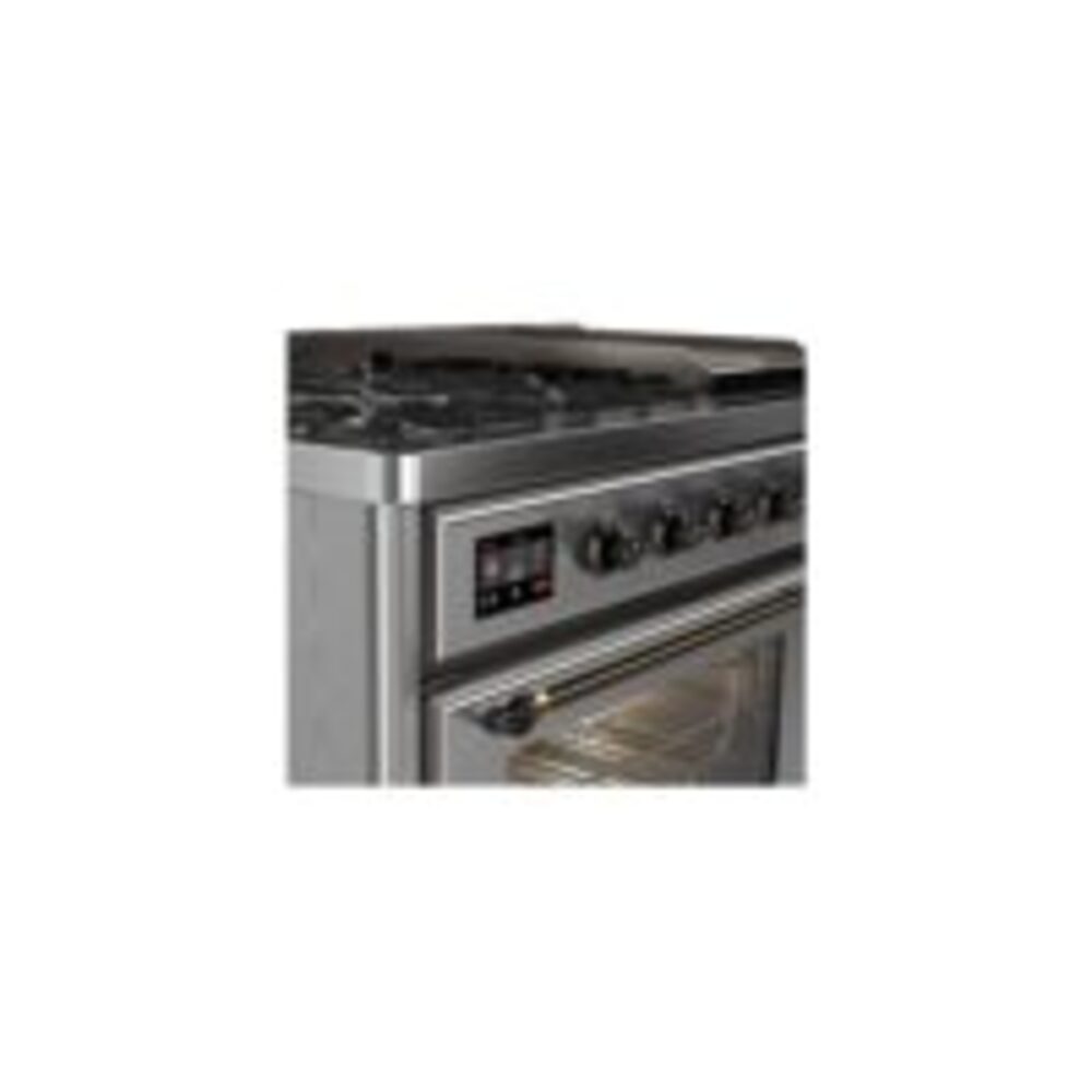 ILVE UM12F Majestic II 48 inch Dual Fuel Range with 8 Burners, Griddle