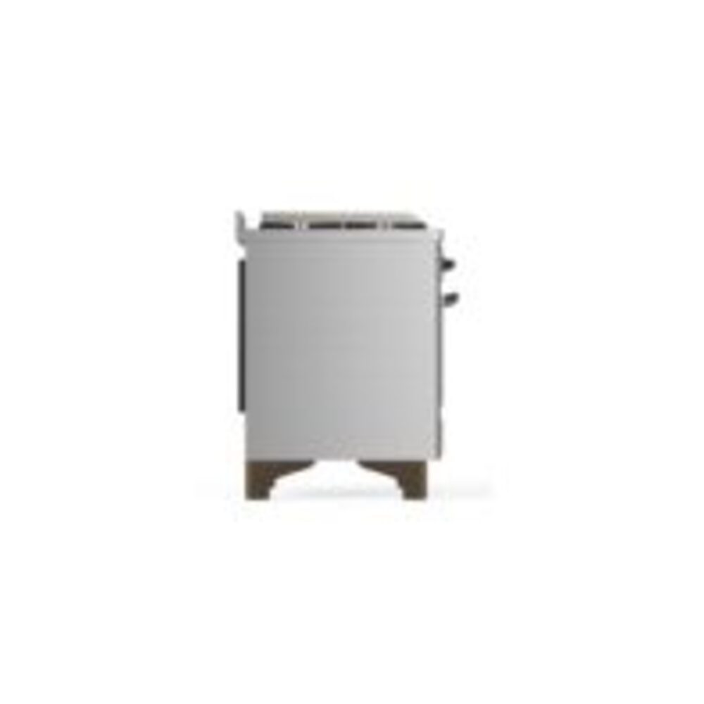 ILVE_UM12FDNS3SSBLP_Majestic_II_48"_Dual_Fuel_Range_Left_Angle