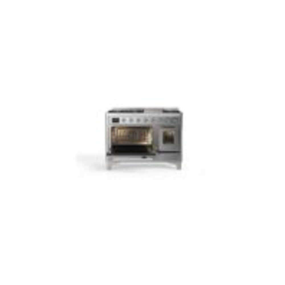 ILVE_UM12FDNS3SSCLP_Majestic_II_48"_Dual_Fuel_Range_left_oven