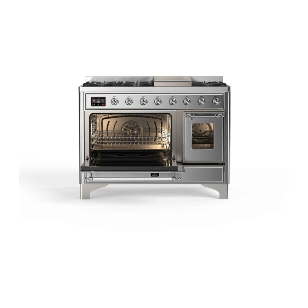 ILVE_UM12FDNS3SSC_Majestic_II_48"_Dual_Fuel_Range_left_oven