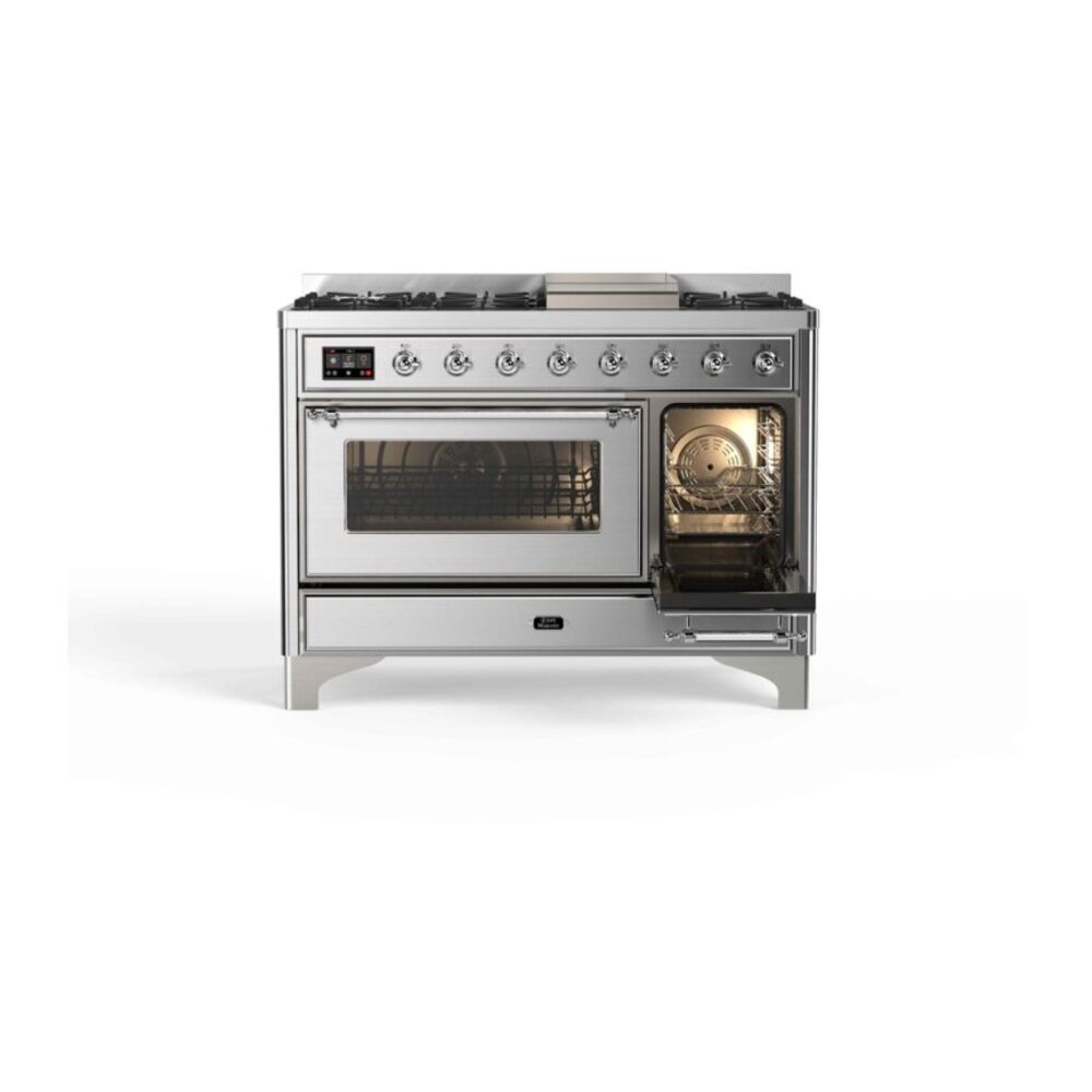 ILVE_UM12FDNS3SSC_Majestic_II_48"_Dual_Fuel_Range_right_oven