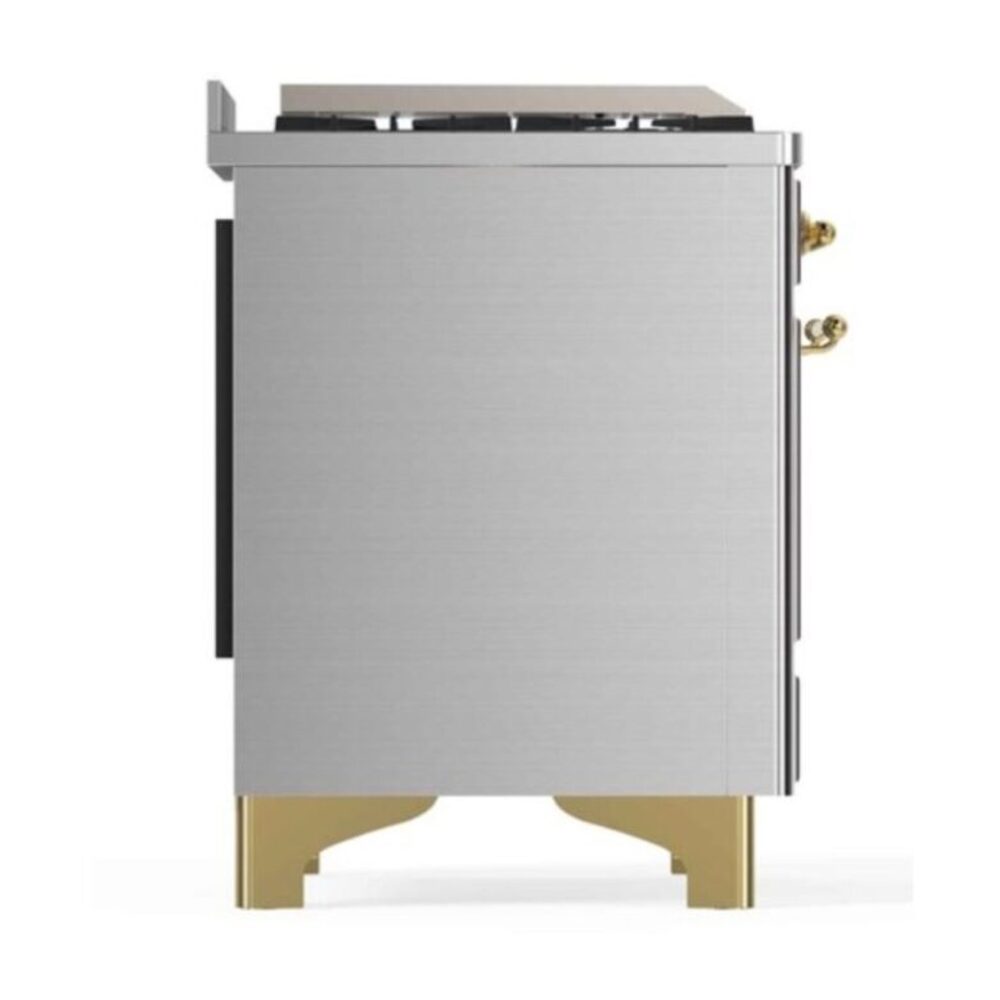 ILVE_UM12FDNS3SSGLP_Majestic_II_48"_Dual_Fuel_Range_Left_Angle