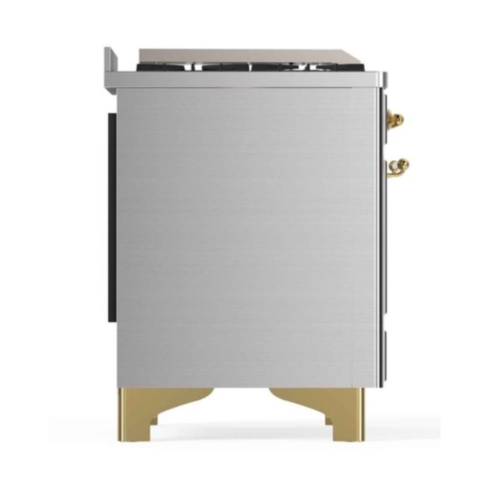 ILVE_UM12FDNS3SSGLP_Majestic_II_48"_Dual_Fuel_Range_Left_Angle