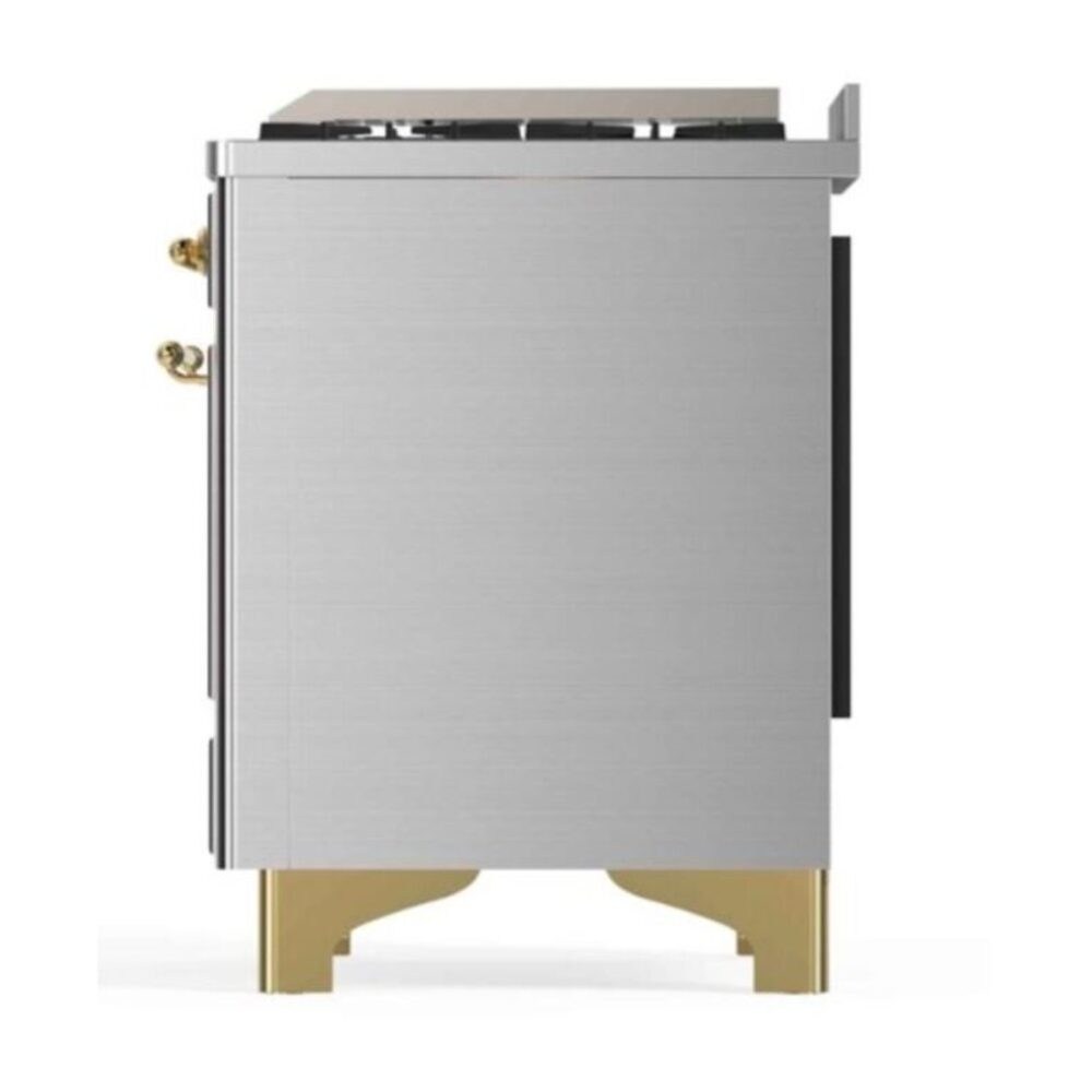 ILVE_UM12FDNS3SSGLP_Majestic_II_48"_Dual_Fuel_Range_Right_Angle