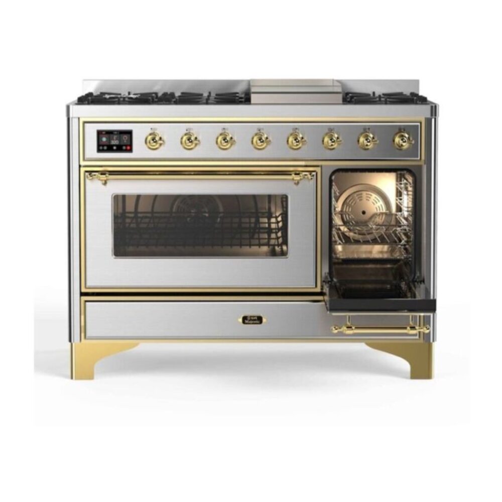 ILVE_UM12FDNS3SSG_Majestic_II_48"_Dual_Fuel_Range_right_oven