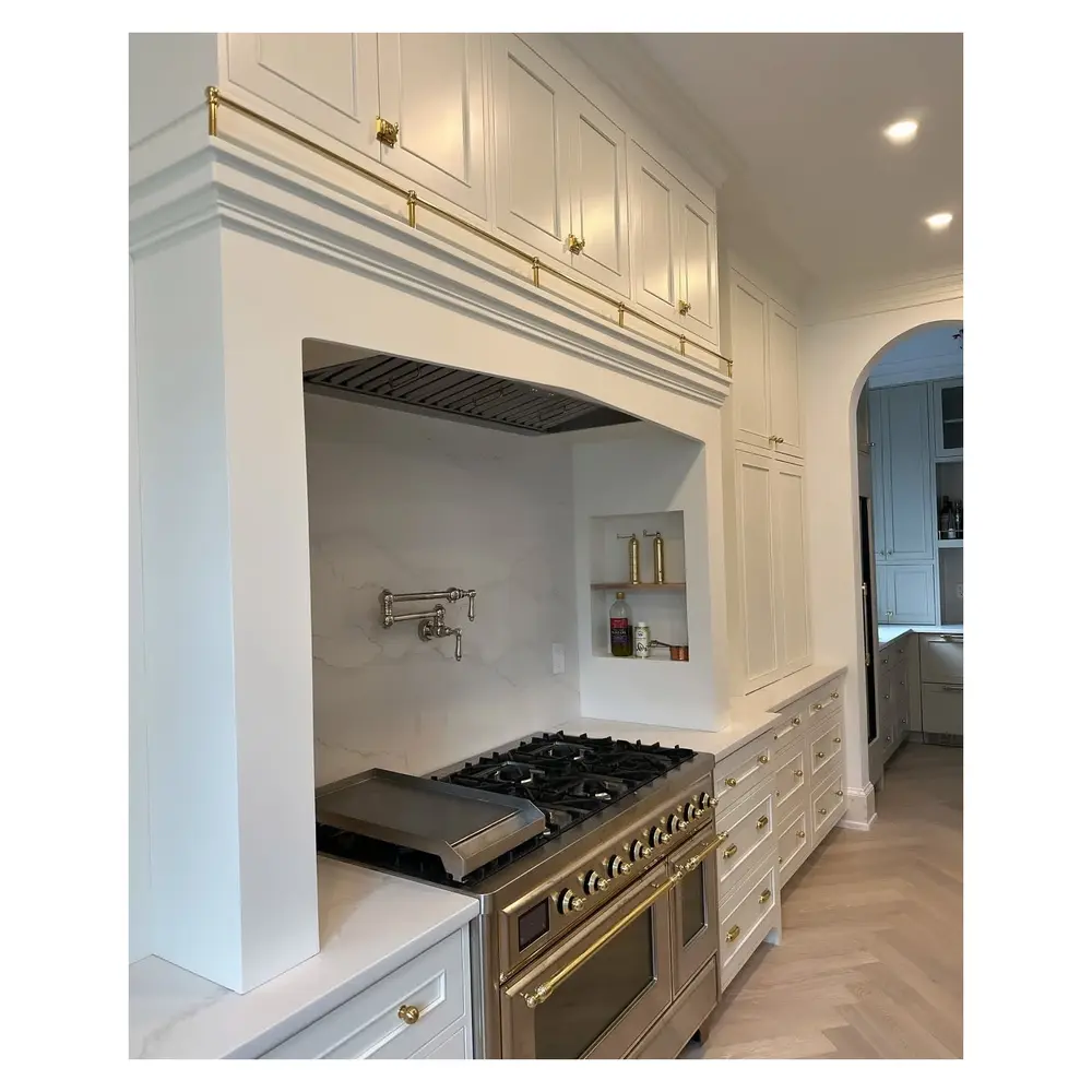 ILVE UM12F Majestic II 48 inch Dual Fuel Range with 8 Black Brass Burners, Griddle