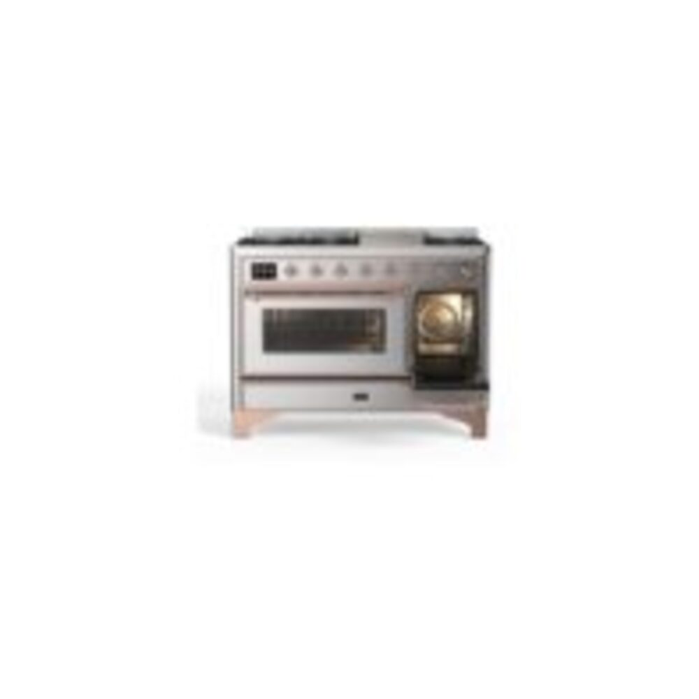 ILVE UM12F Majestic II 48 inch Dual Fuel Range with 8 Burners, Griddle