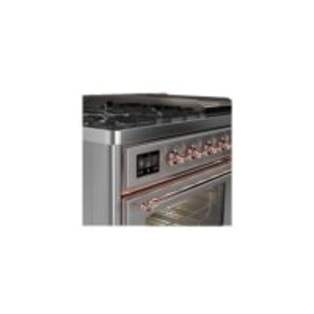 ILVE UM12F Majestic II 48 inch Dual Fuel Range with 8 Burners, Griddle