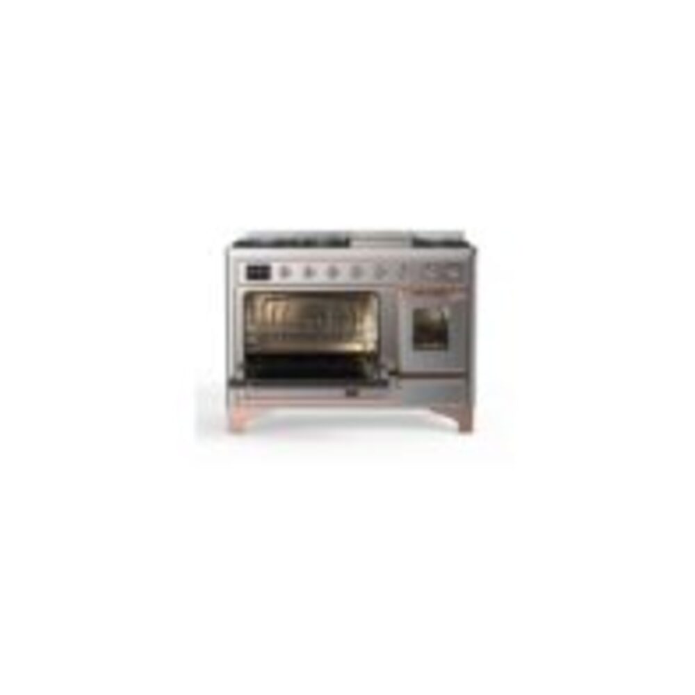 ILVE UM12F Majestic II 48 inch Dual Fuel Range with 8 Burners, Griddle