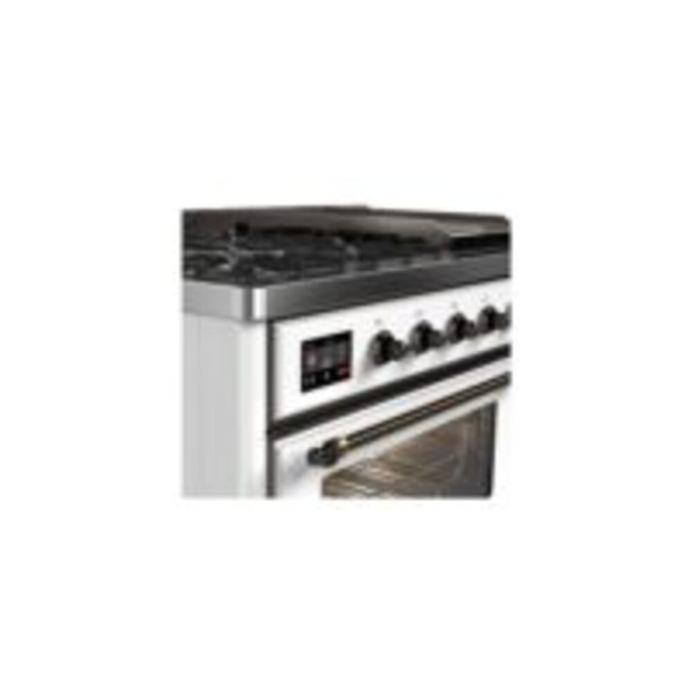 ILVE UM12F Majestic II 48 inch Dual Fuel Range with 8 Burners, Griddle