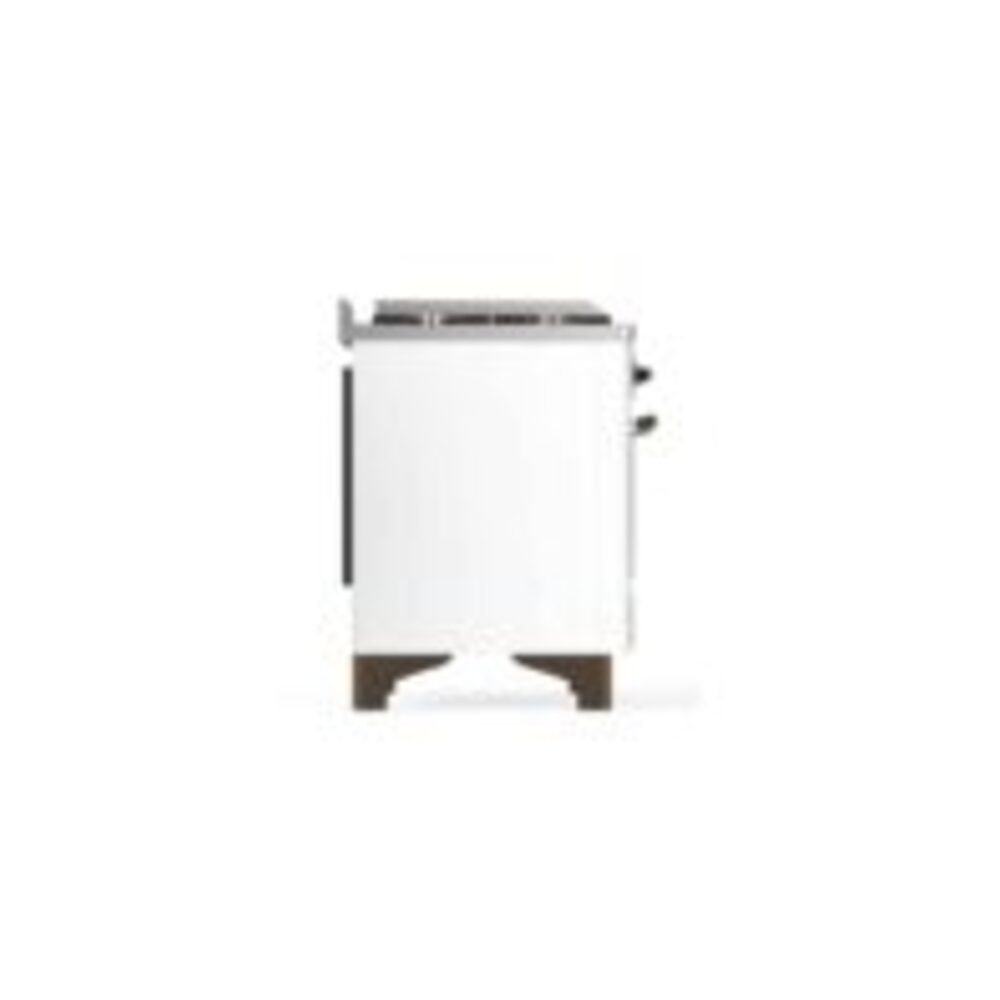 ILVE_UM12FDNS3WHBLP_Majestic_II_48"_Dual_Fuel_Range_Left_Angle