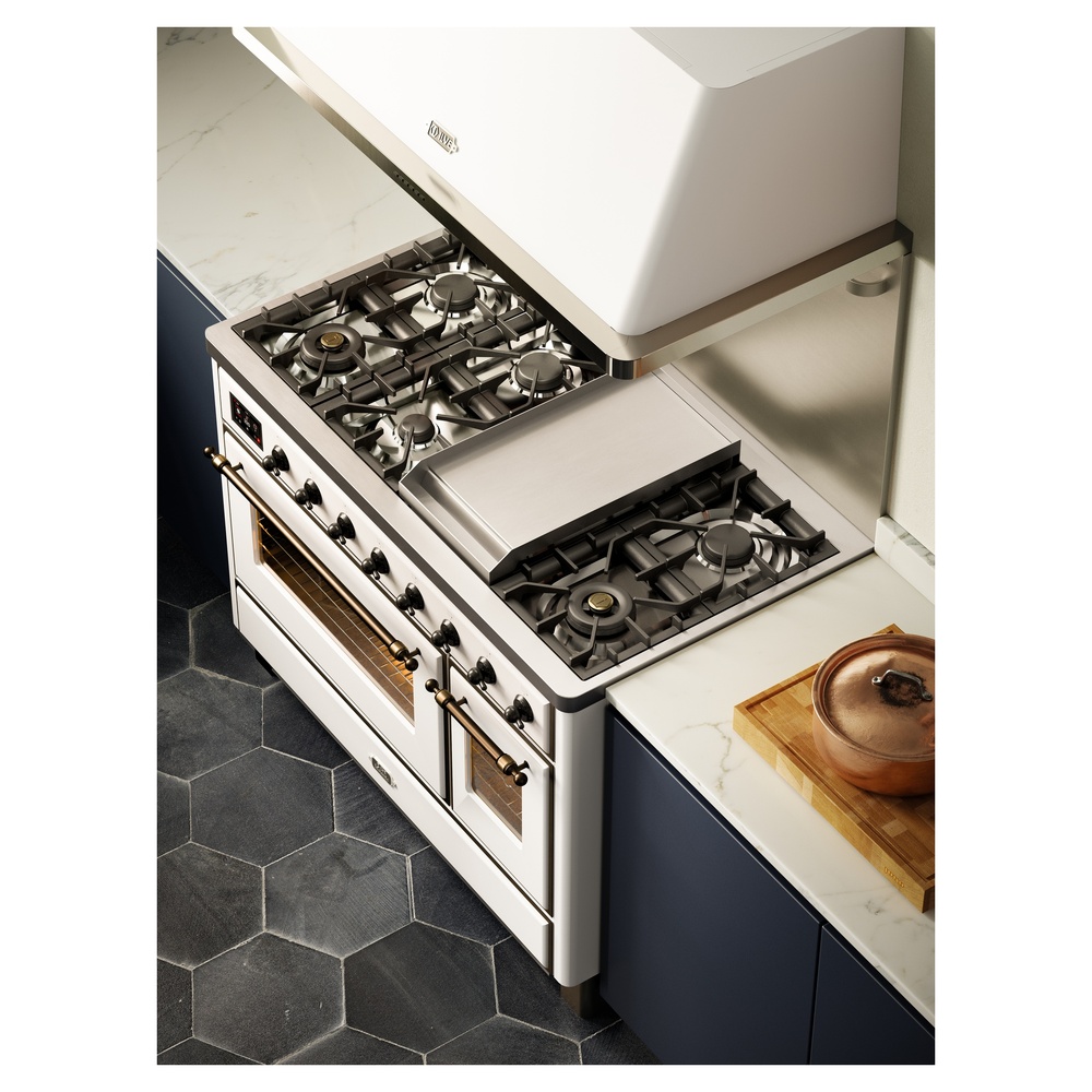 ILVE Majestic II 48" UM12FDNS3WHB Dual Fuel Range, Lifestyle