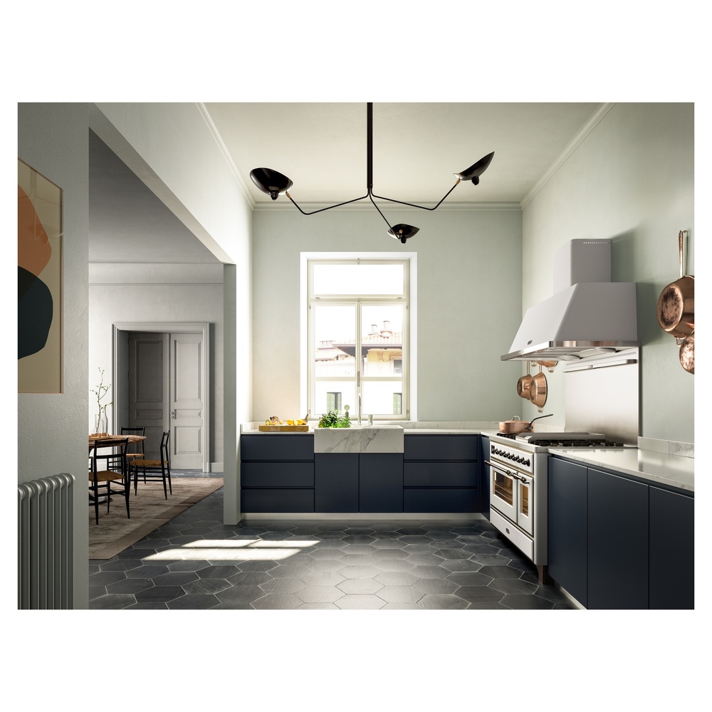 ILVE Majestic II 48" UM12FDNS3WHB Dual Fuel Range, Lifestyle