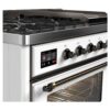 ILVE UM12F Majestic II 48 inch Dual Fuel Range with 8 Burners, Griddle